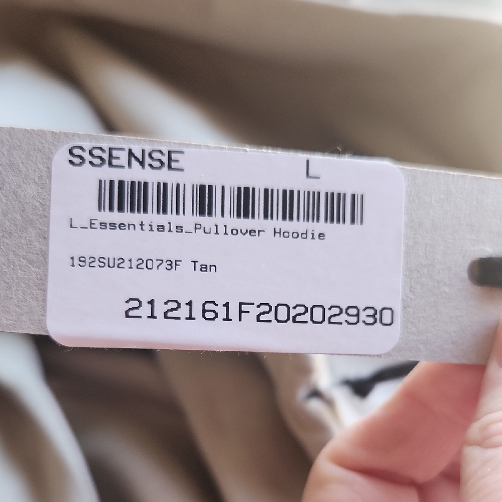 Fear of God Essentials Pullover Hoodie | Tan - Picture 10 of 13